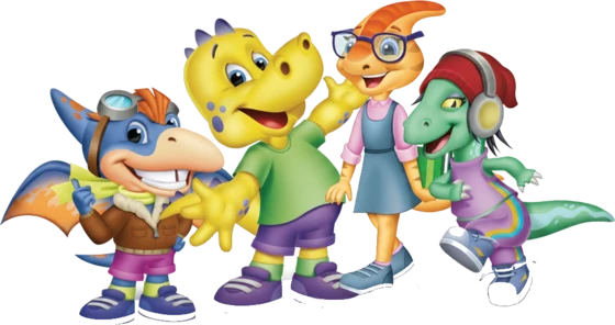 Dippy, Terry, Paris and Raz standing together
